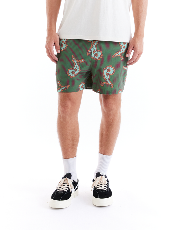 2 BIT BEACH SHORT - GREEN