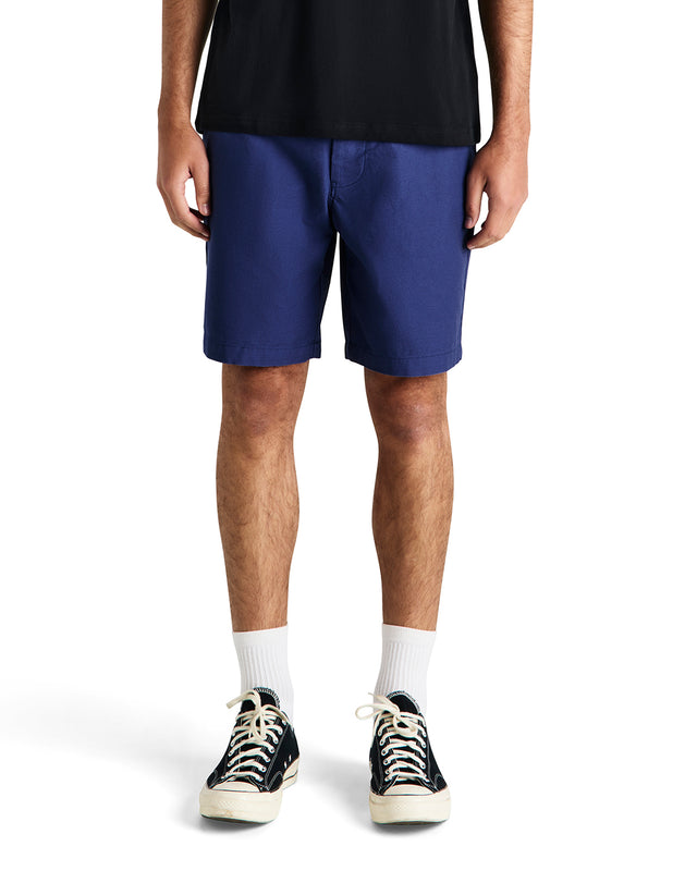 HANK REVERSE TWILL SHORT - MECHANIC BLUE