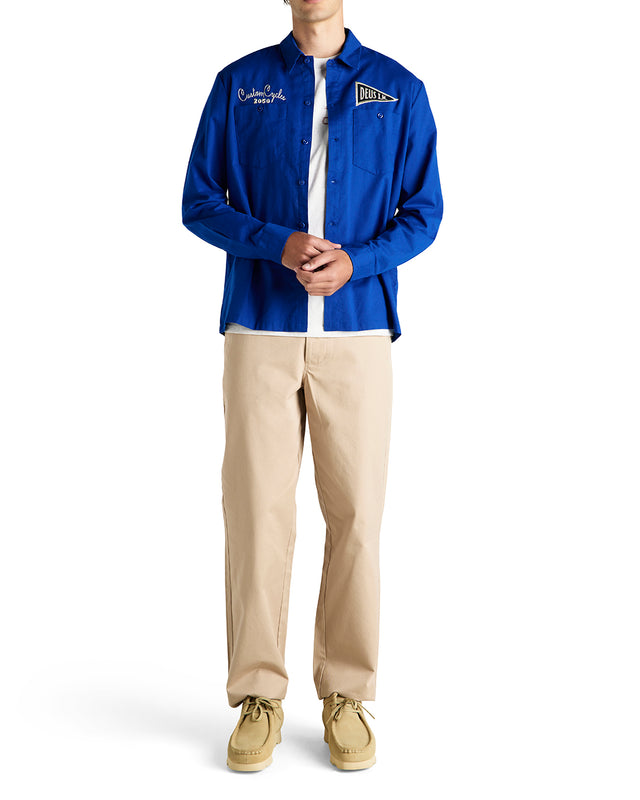 FORECOURT LS SHIRT - CLASSIC BLUE