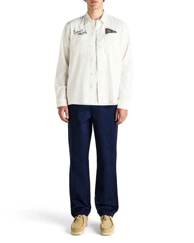 FORECOURT LS SHIRT - VINTAGE WHITE