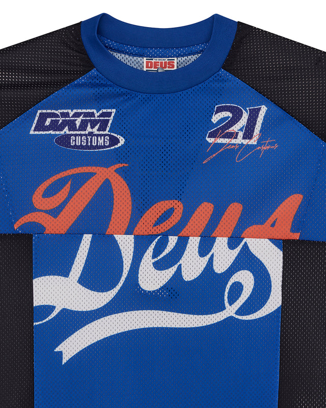 MOSS GATHER MOTO TOP - BLUE LIGHT