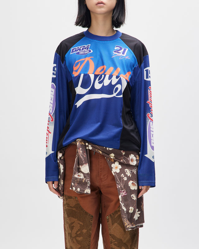 MOSS GATHER MOTO TOP - BLUE LIGHT