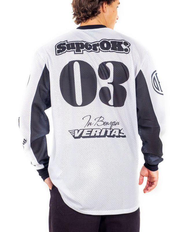 OFF ROAD MX MOTO JERSEY - WHITE