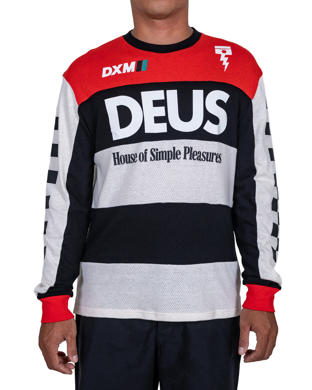 VILANDER MOTO JERSEY - VALIANT RED COMBO