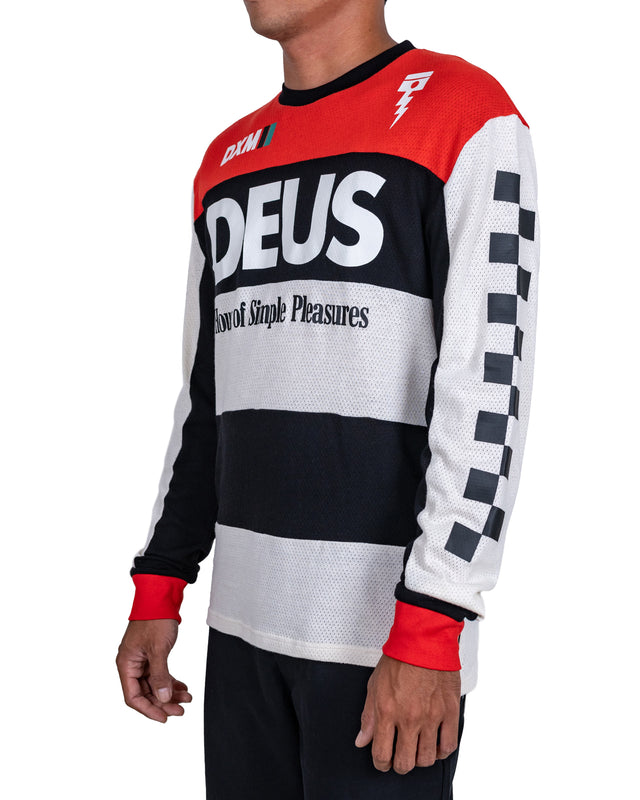 VILANDER MOTO JERSEY - VALIANT RED COMBO