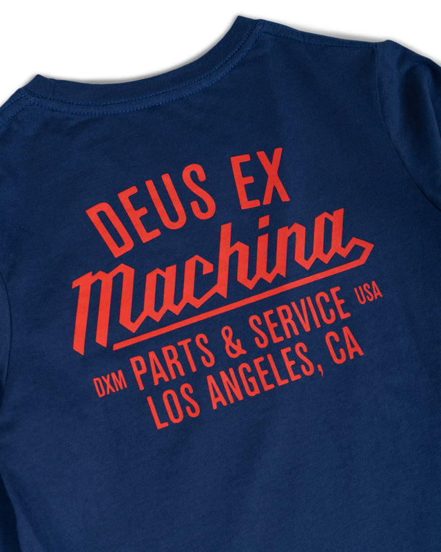 KIDS OVERBITE LS TEE - MECHANIC BLUE