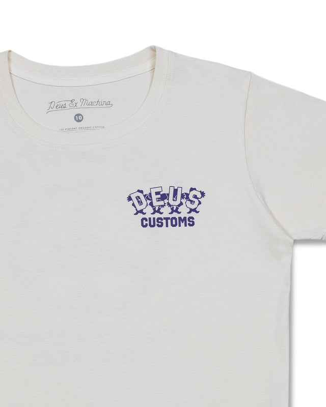 KIDS FANCY PANSY TEE - VINTAGE WHITE