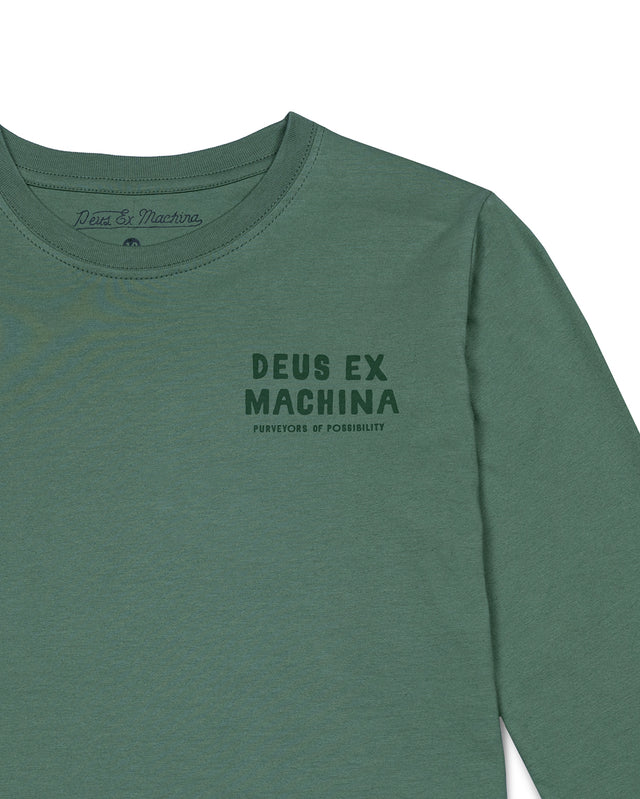 KIDS KUMBAYA LS TEE - LODEN FROST GREEN