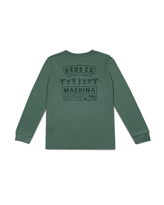 KIDS KUMBAYA LS TEE - LODEN FROST GREEN