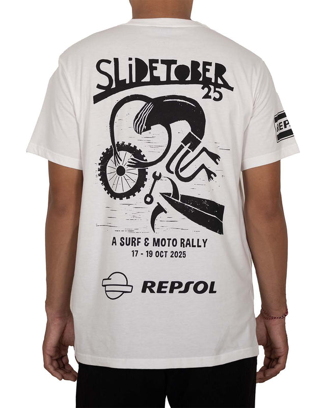 SLIDETOBER 2025 TEE - WHITE