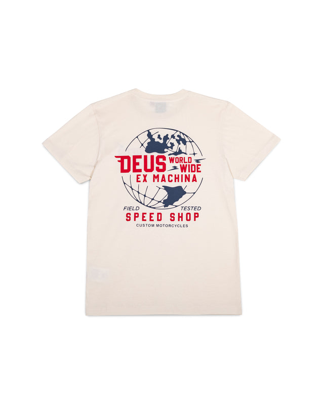 GLOBAL SPARK TEE - VINTAGE WHITE
