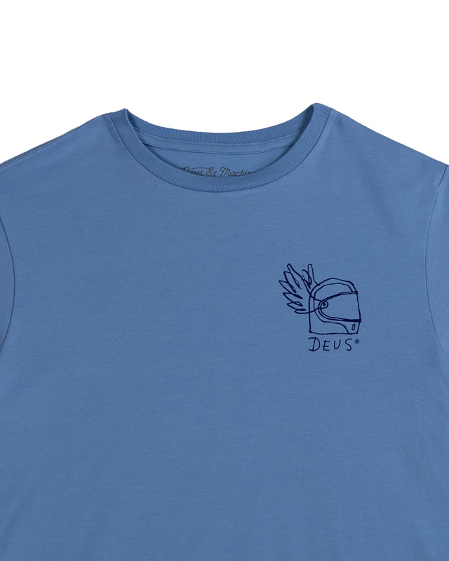 KIDS CANGGU HELMUT TEE - GLACIER BLUE