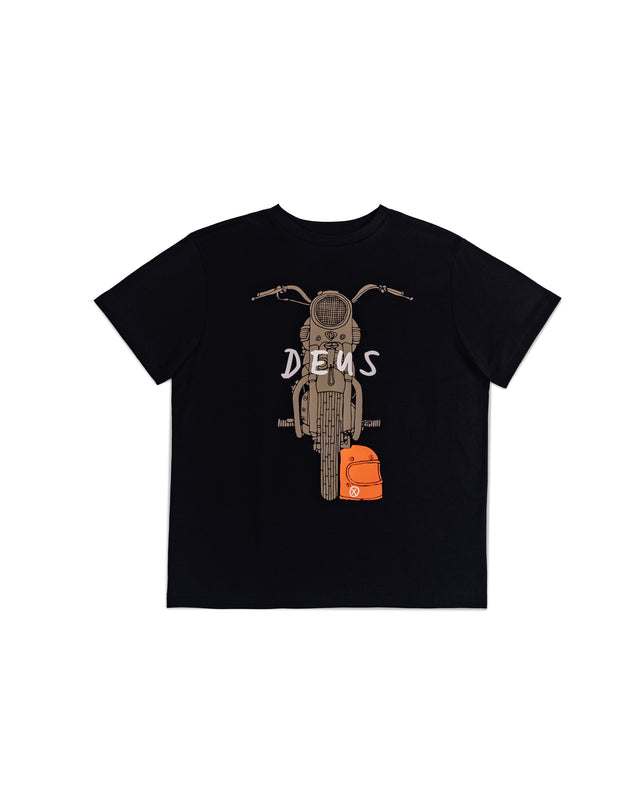 KIDS FRONTAGE TEE - BLACK