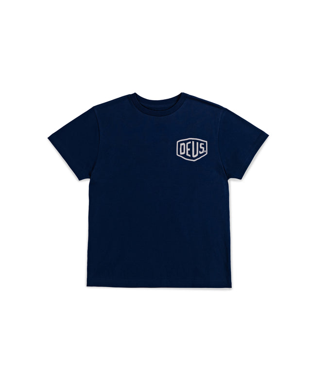 KIDS CARBY PICKUP TEE - MECHANIC BLUE