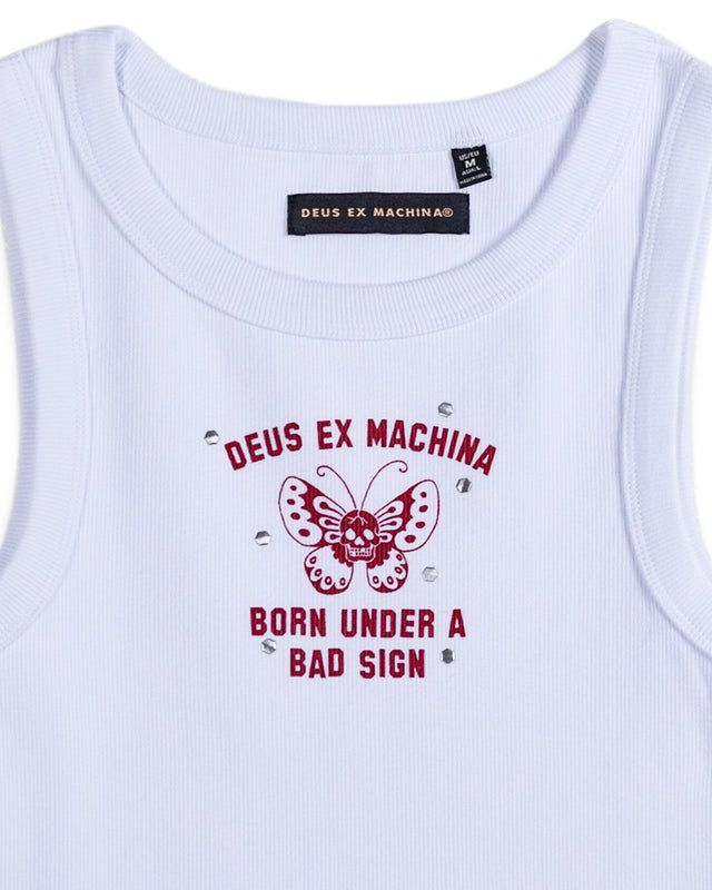 BAD SIGN TANK - VINTAGE WHITE