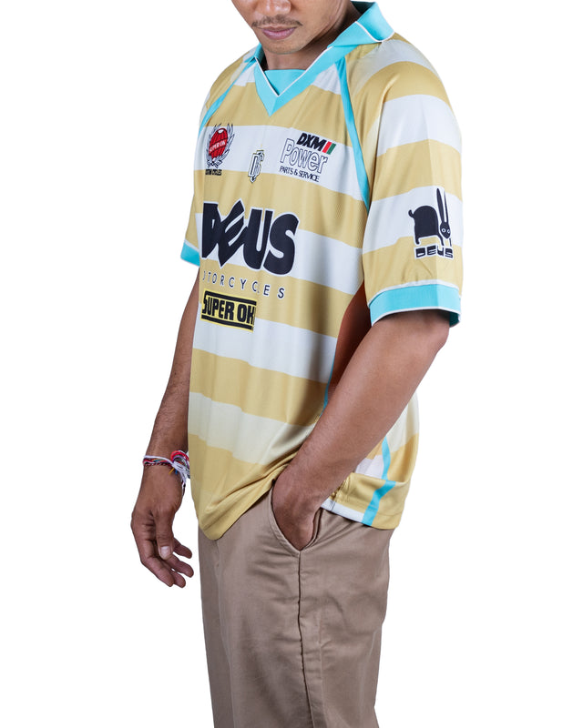 STRIPE SS MOTO JERSEY - YELLOW