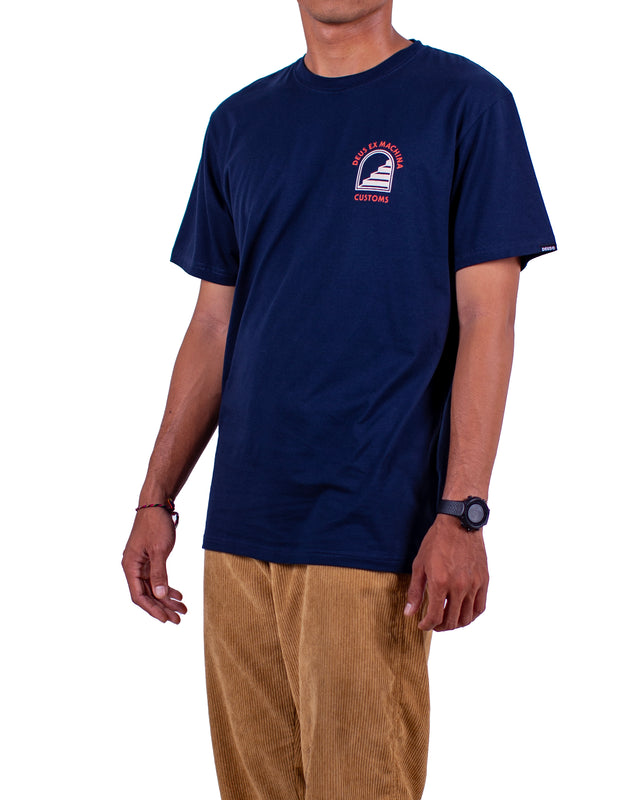 STAIRWAY TEE - NAVY