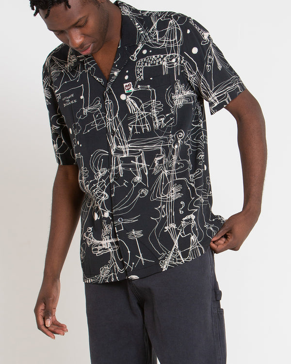 R.G CATO SS SHIRT - BLACK