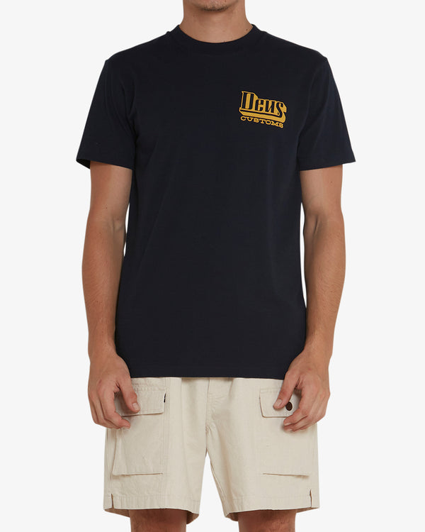 STRIPES TEE - NAVY