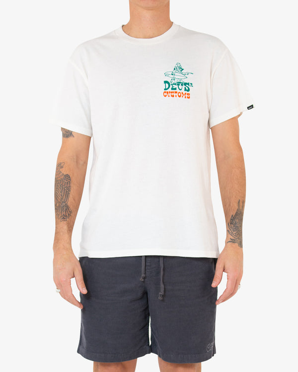 WIZ BANG TEE - WHITE CHALK